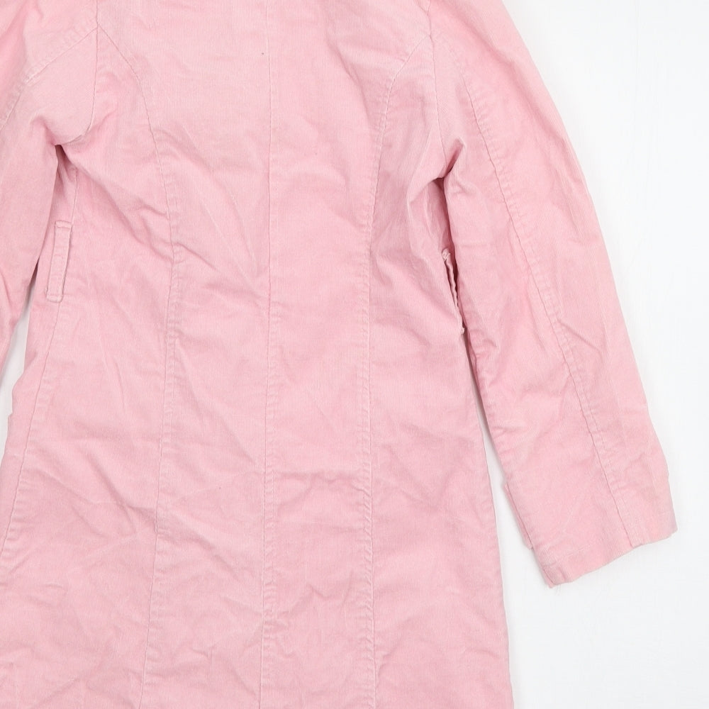 Fentimark Girls Pink  Corduroy Overcoat Coat Size 9 Years