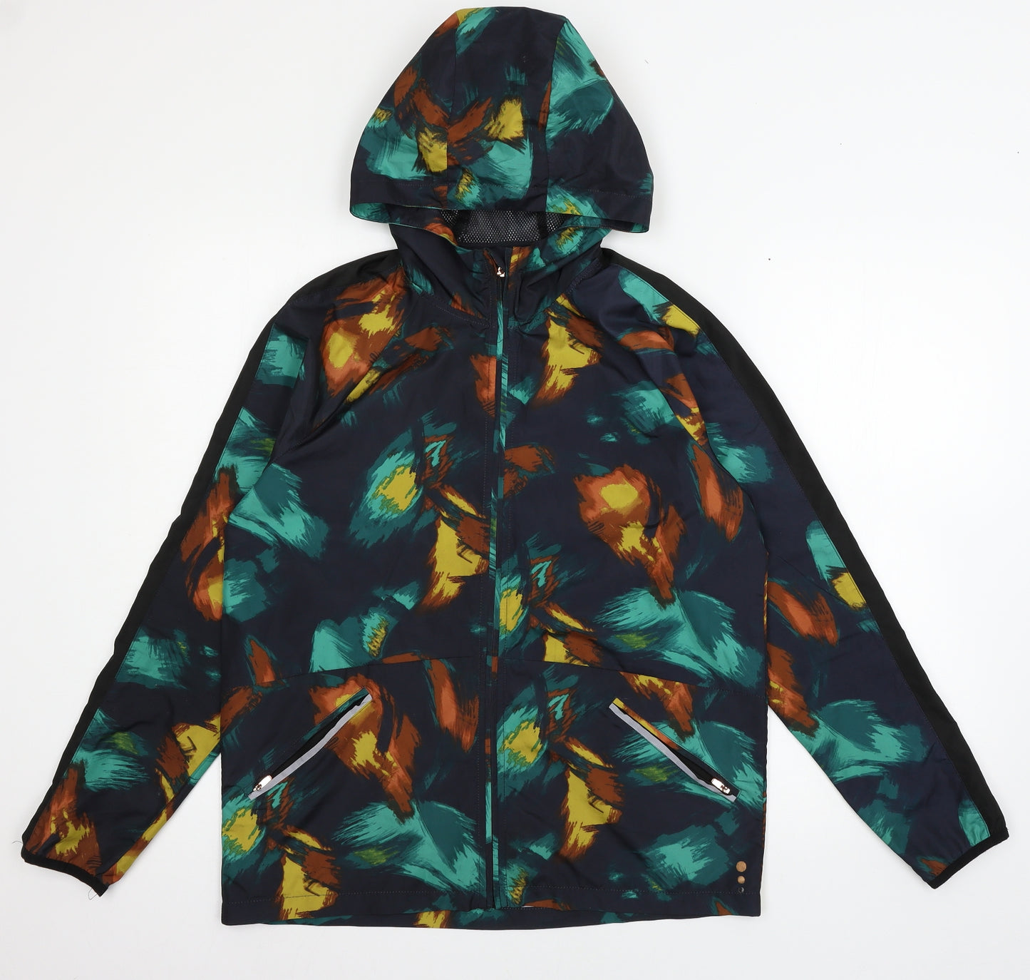 TU Womens Blue Geometric  Jacket  Size 8