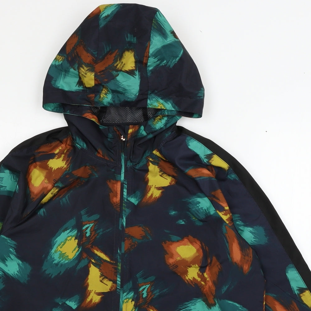 TU Womens Blue Geometric  Jacket  Size 8