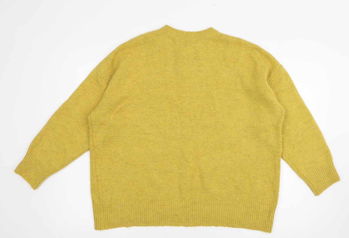 George Womens Yellow  Knit Pullover Jumper Size XL