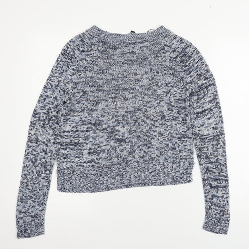 H&M Womens Blue  Knit Pullover Jumper Size XS