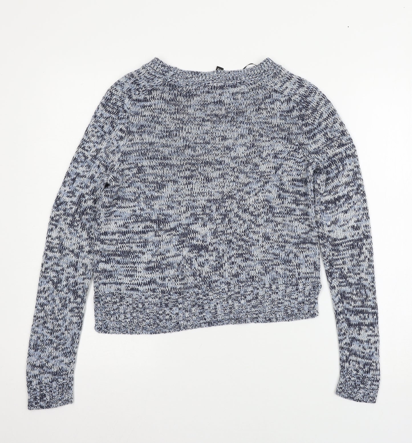 H&M Womens Blue  Knit Pullover Jumper Size XS