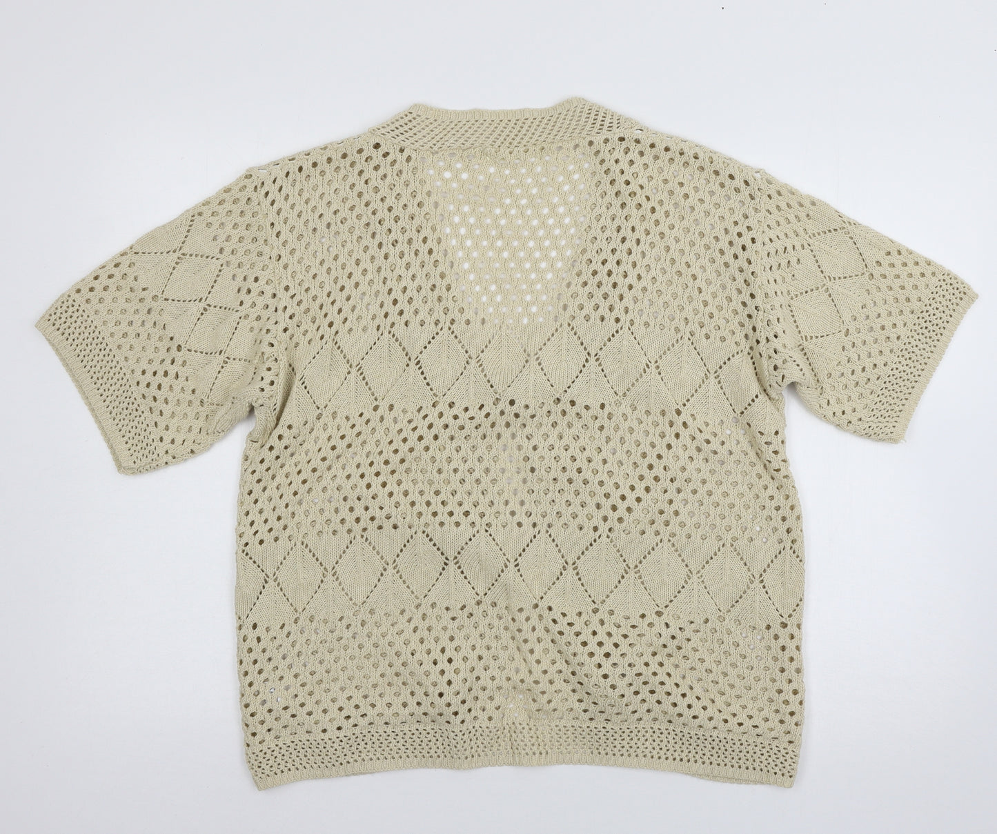 Choice Col Womens Beige  Knit Cardigan Jumper Size 2XL