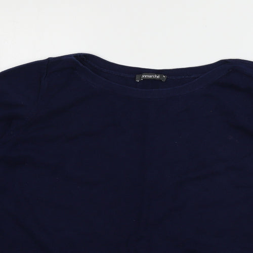 Bonmar Womens Blue  Knit Pullover Jumper Size M