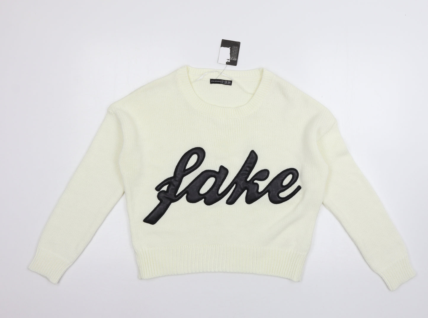 Atmospher Womens Ivory  Knit Pullover Jumper Size 10  - Fake