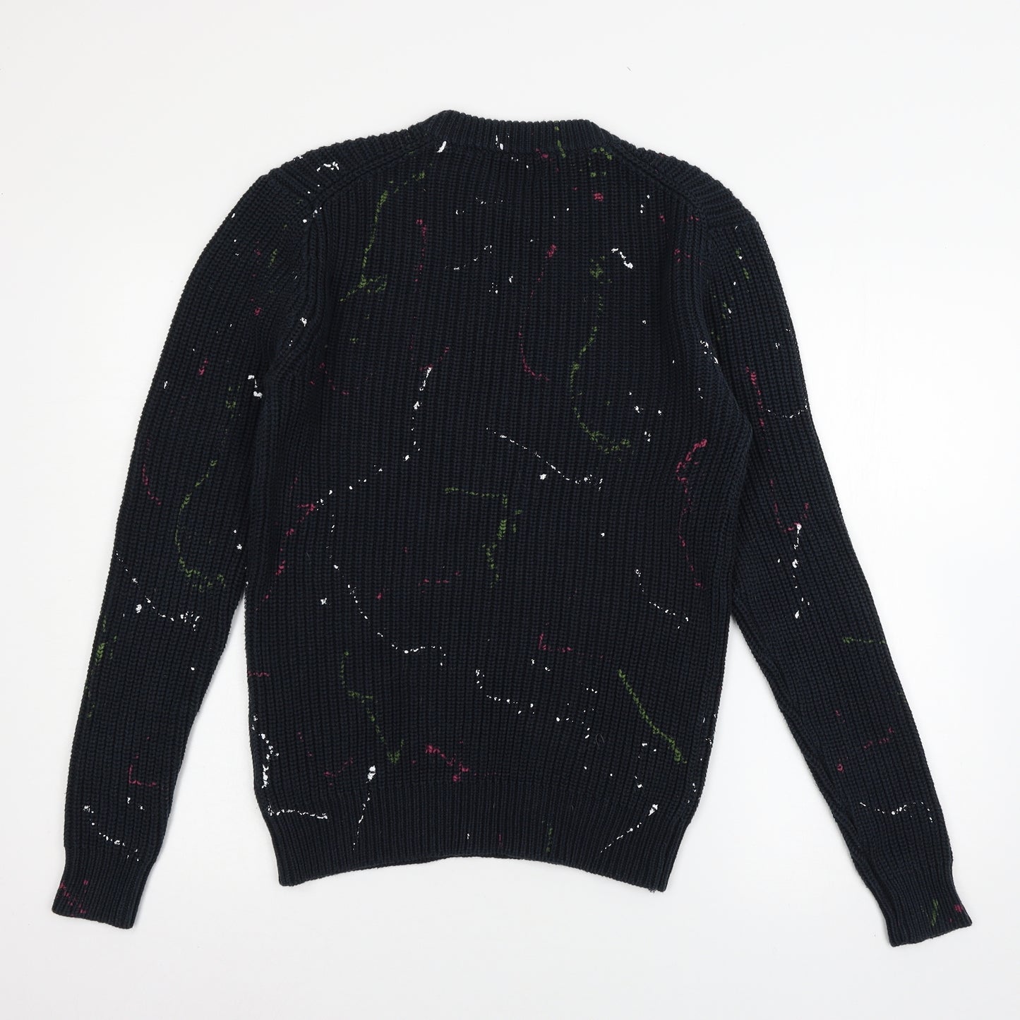 Zara Mens Blue  Knit Pullover Jumper Size M