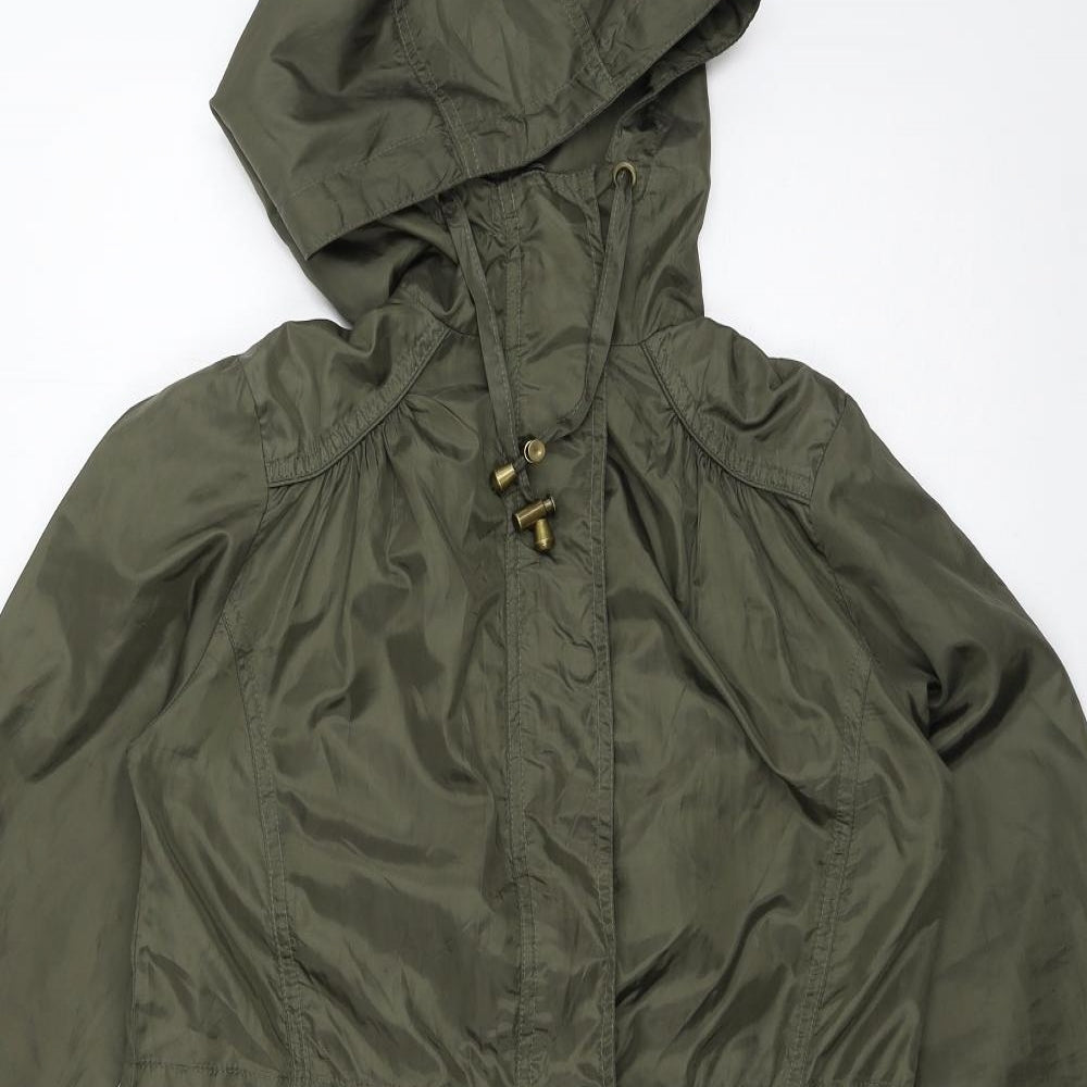 New Look Womens Green   Parka Coat Size 8