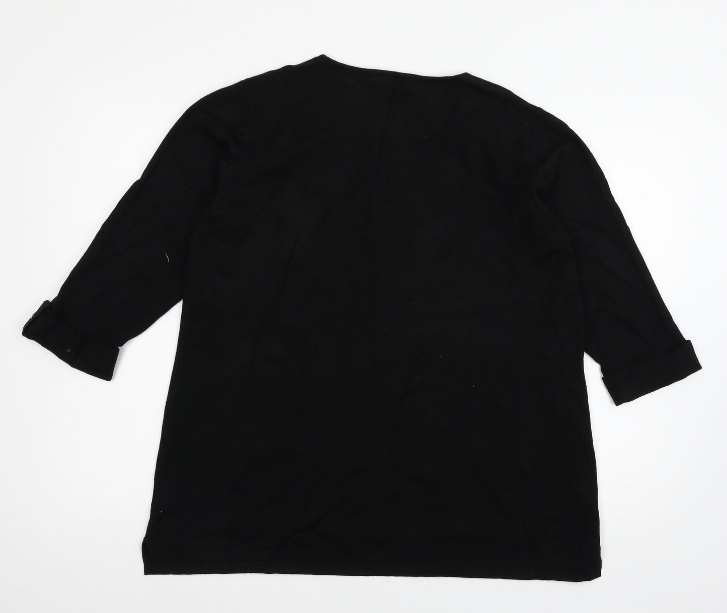 Michelle hop Womens Black  Knit Pullover Jumper Size 14