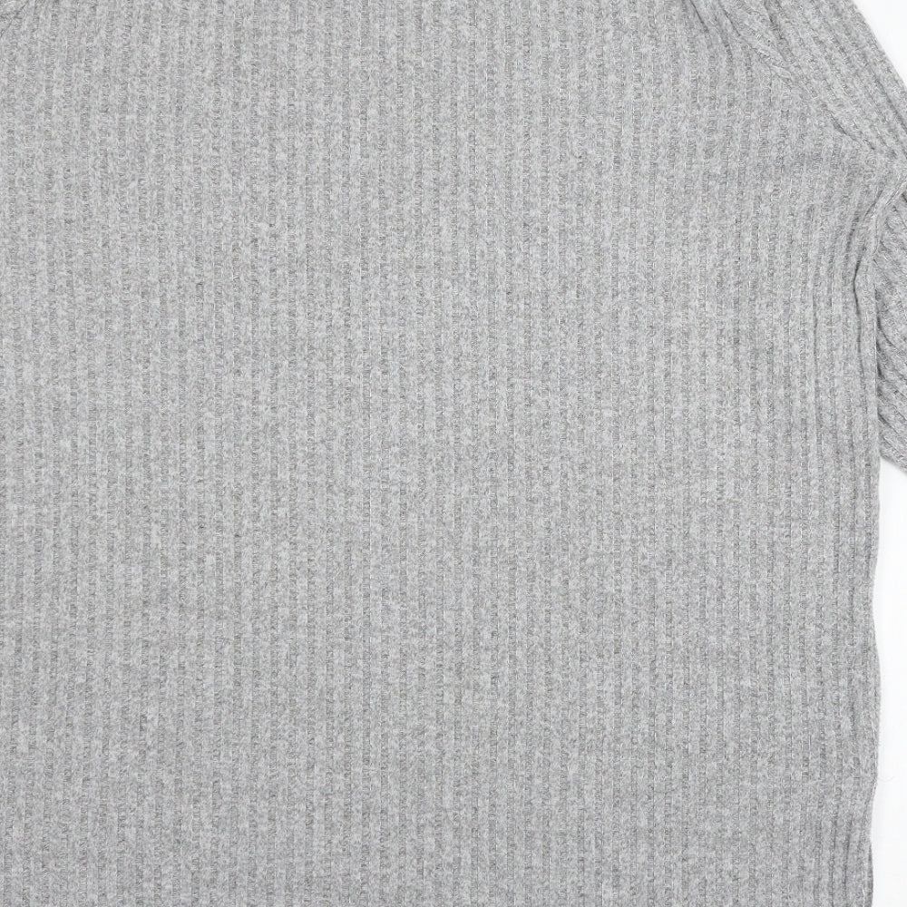 Primark Womens Grey  Jersey Basic T-Shirt Size 18  - Ribbed