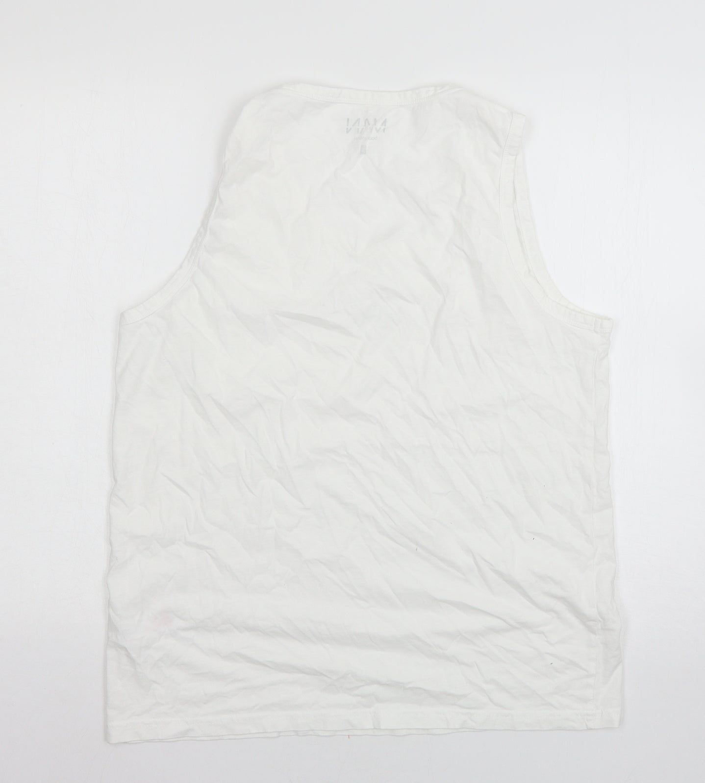 Boohoo Mens White  Jersey  T-Shirt Size L
