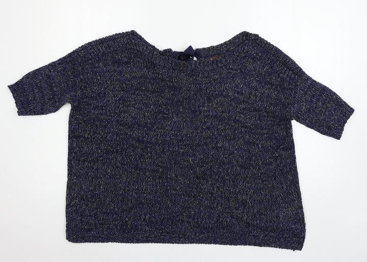 Phase Eight Womens Blue Knit Pullover Jumper Size 10