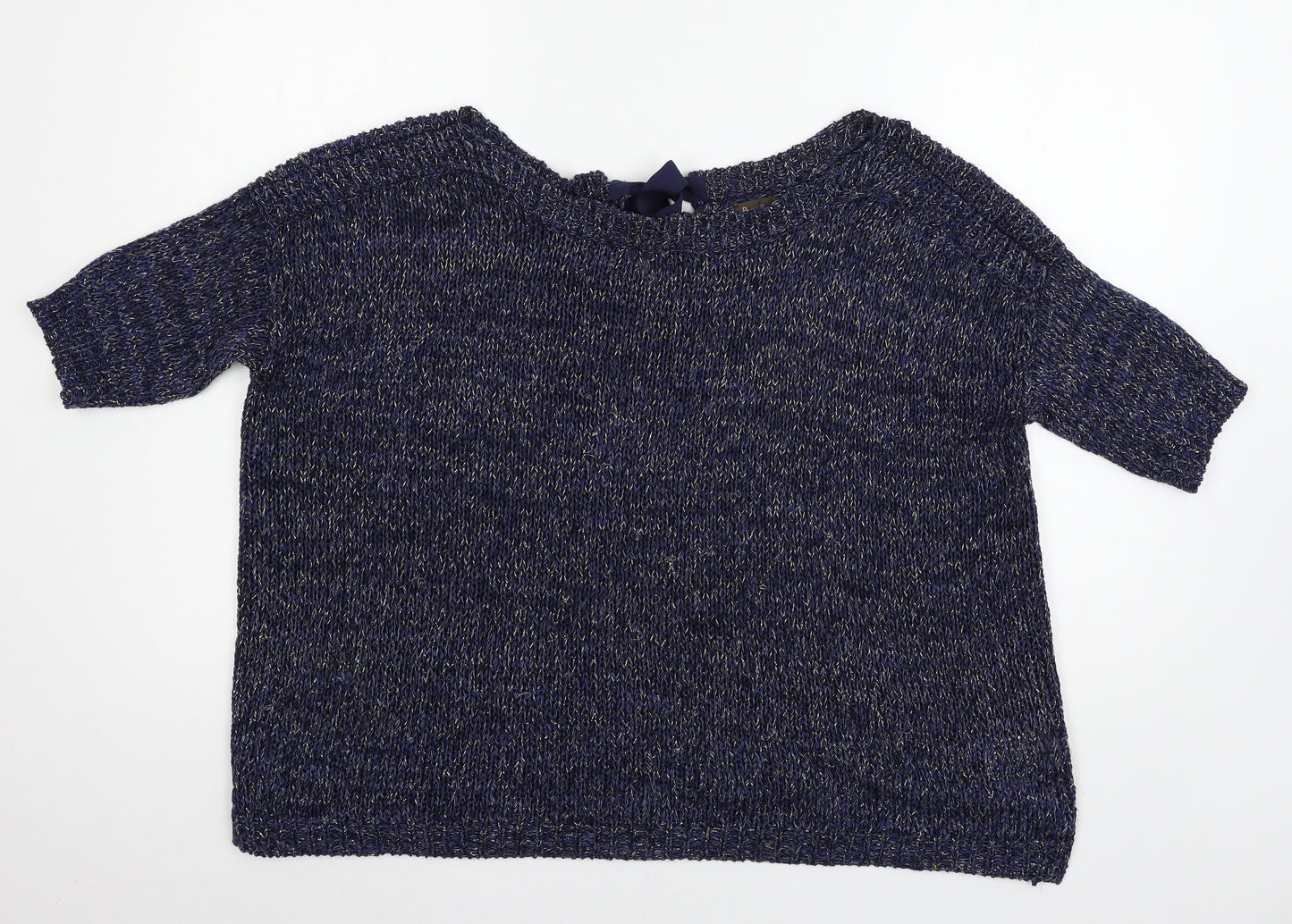 Phase Eight Womens Blue  Knit Pullover Jumper Size 10