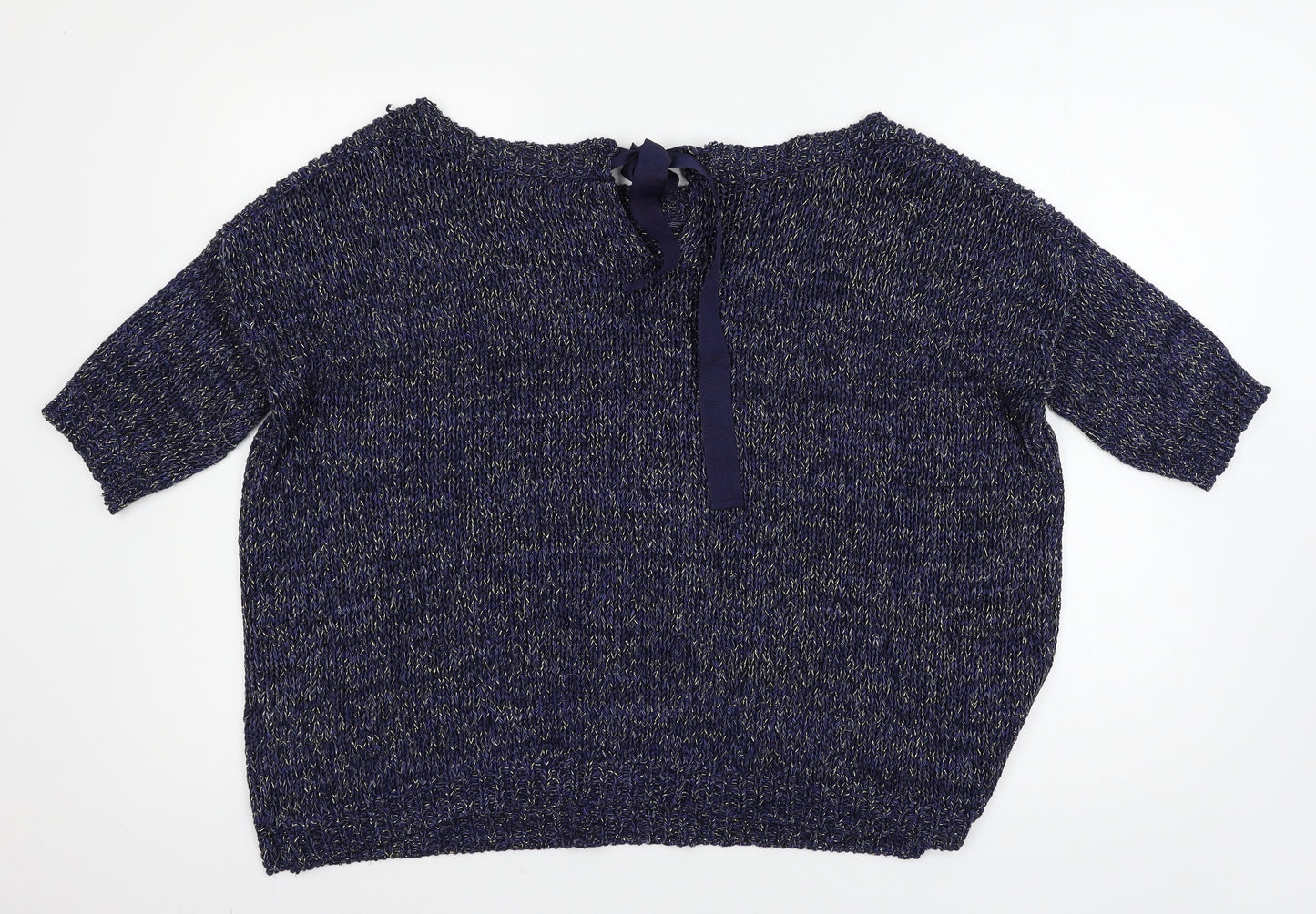 Phase Eight Womens Blue  Knit Pullover Jumper Size 10