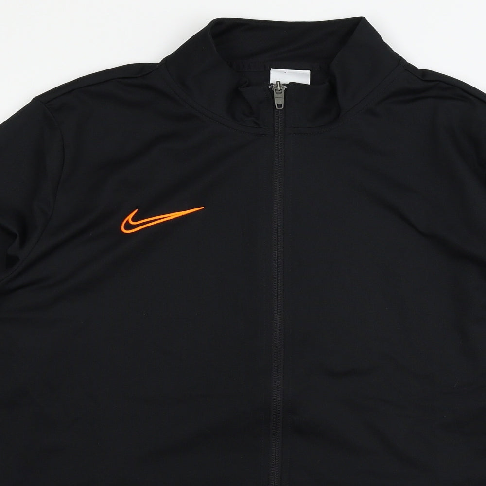 Nike Mens Black  Jersey Full Zip Sweatshirt Size L