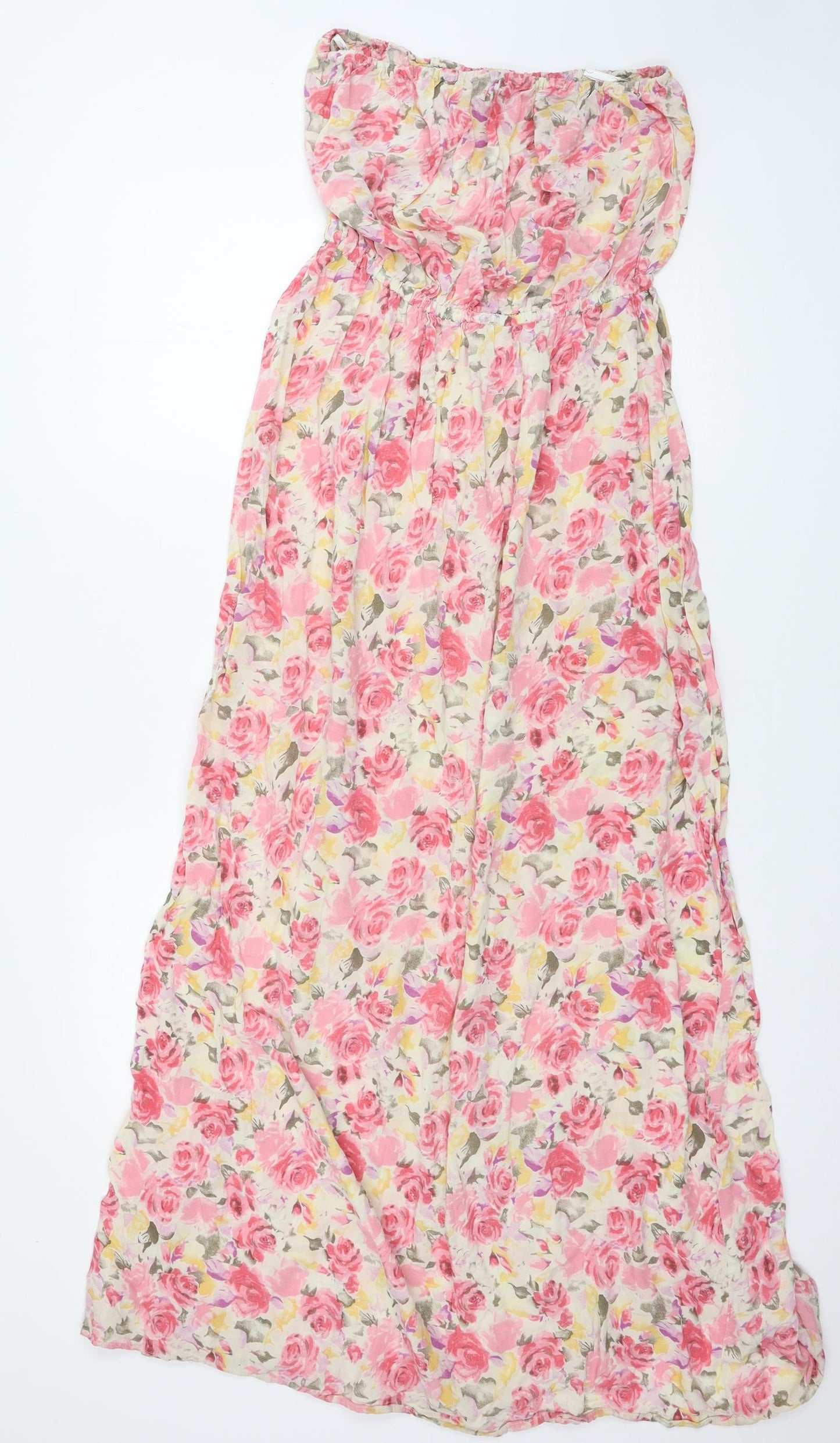 New Look Womens Pink Floral  Maxi  Size 12