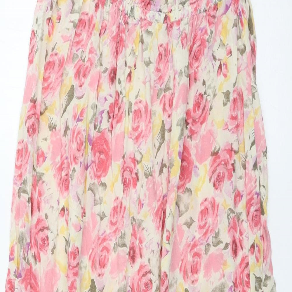 New Look Womens Pink Floral  Maxi  Size 12
