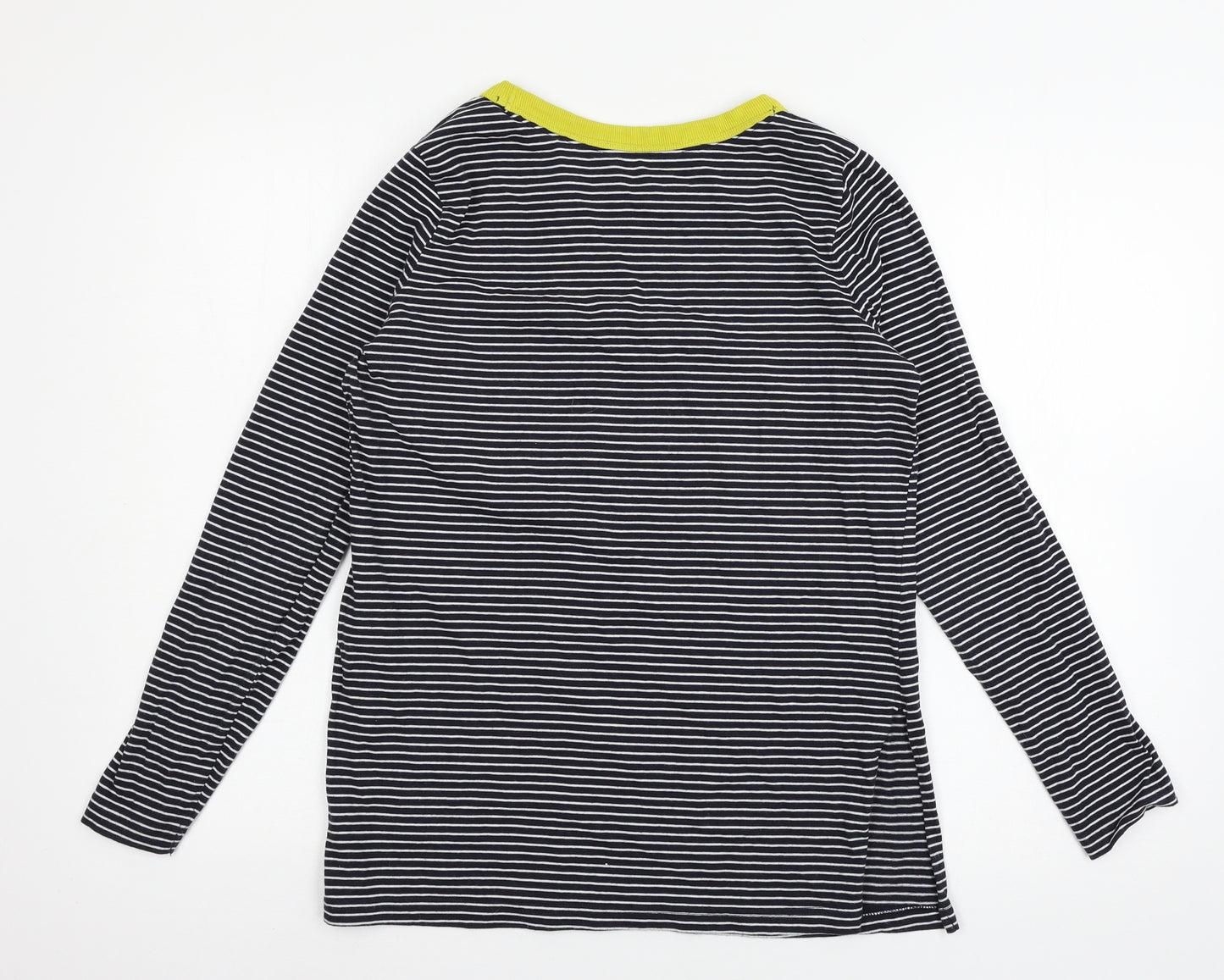 NEXT Womens Blue Striped Jersey Basic T-Shirt Size 12