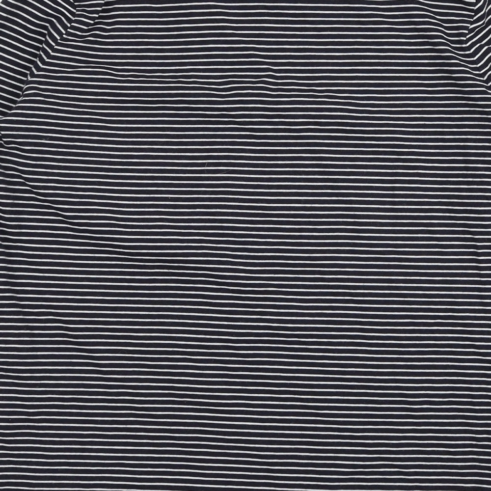 NEXT Womens Blue Striped Jersey Basic T-Shirt Size 12