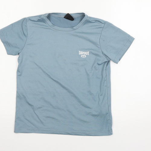 Tapout Boys Blue  Jersey Basic T-Shirt Size 7-8 Years