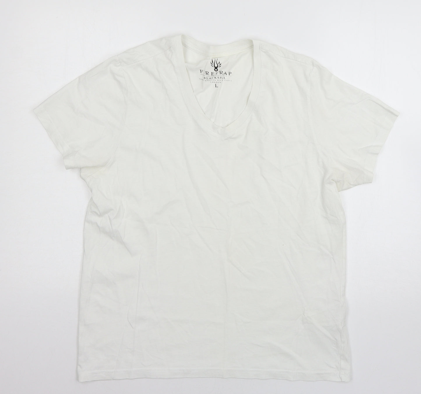 Firetrap Mens White  Jersey  T-Shirt Size L