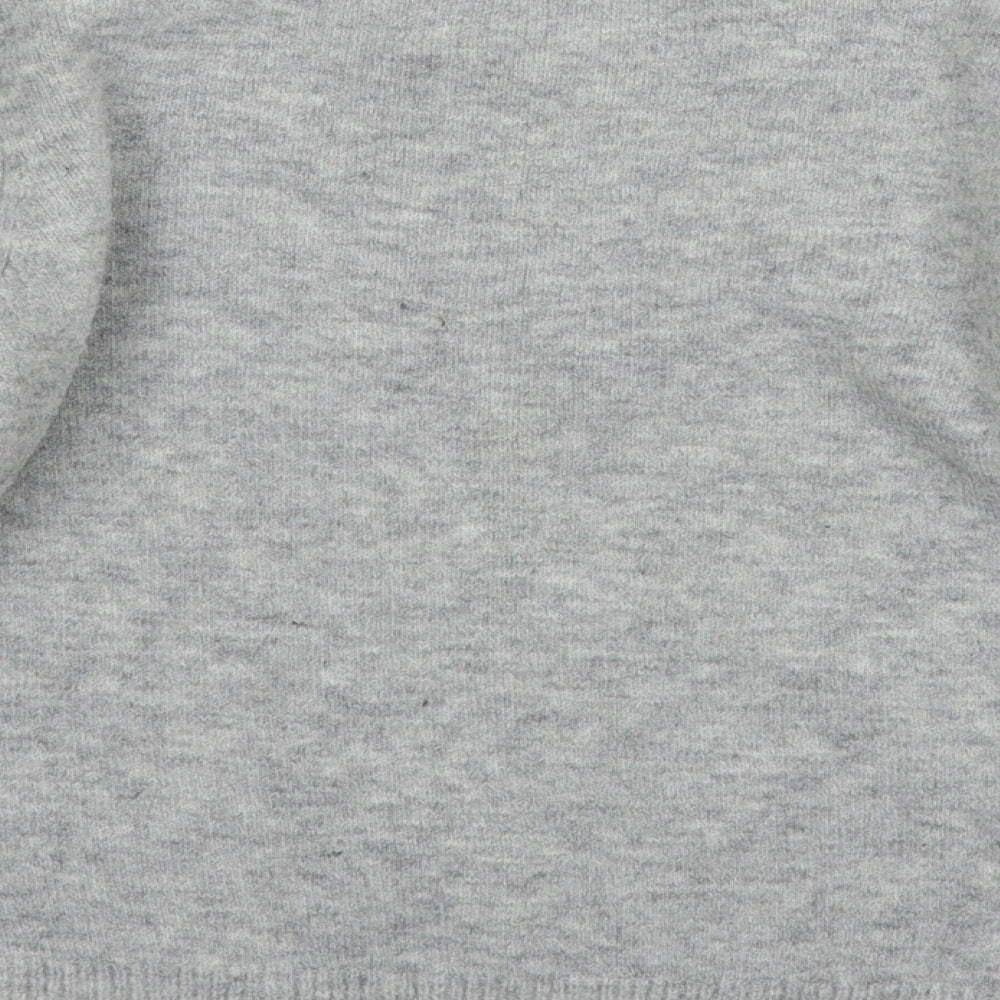M&Co Girls Grey  Knit Pullover Jumper Size 9-10 Years