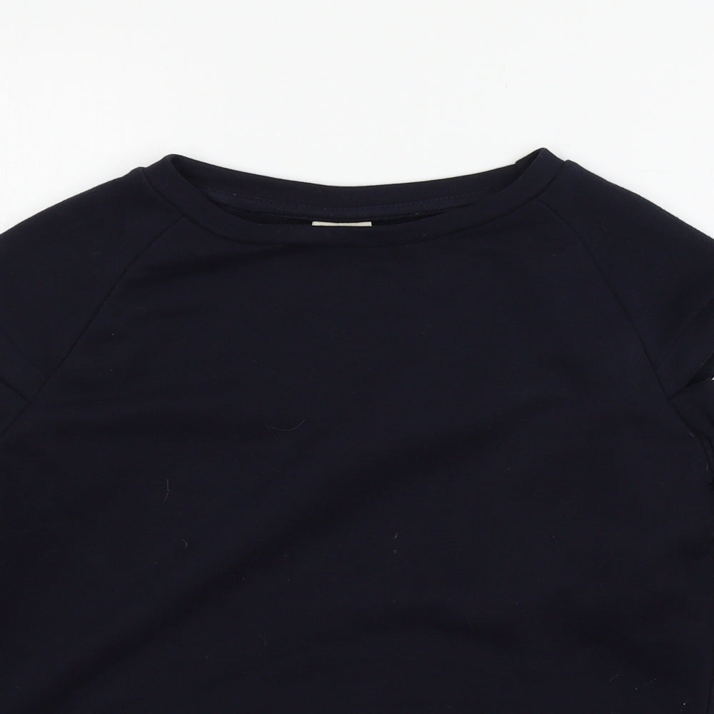 Zara Girls Blue  Jersey Pullover Sweatshirt Size 7-8 Years