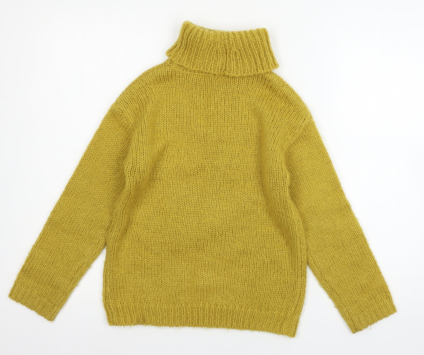 F&F Girls Yellow  Knit Pullover Jumper Size 9-10 Years