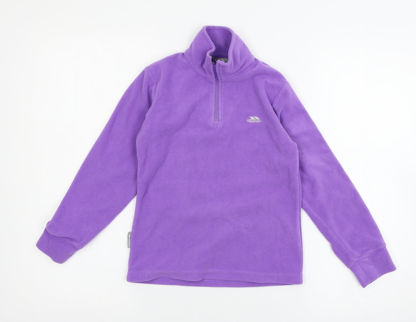 Trespass Girls Purple  Fleece Pullover Sweatshirt Size 7-8 Years