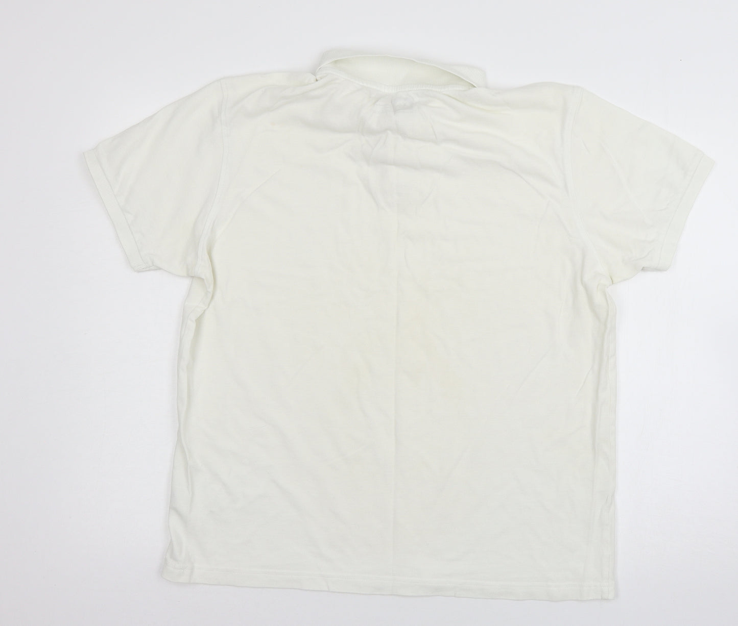 Cedar wo Mens White  Jersey  T-Shirt Size L