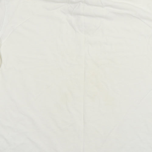 Cedar wo Mens White  Jersey  T-Shirt Size L