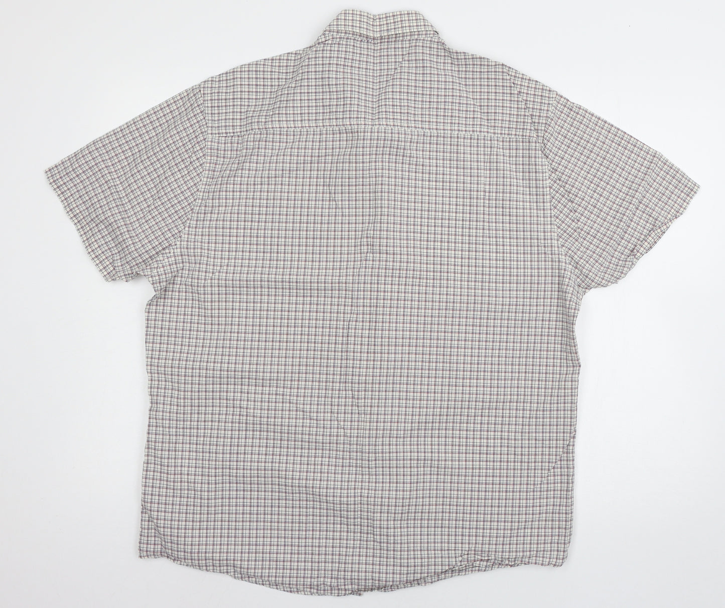 Peacocks Mens Blue Check   Button-Up Size XL