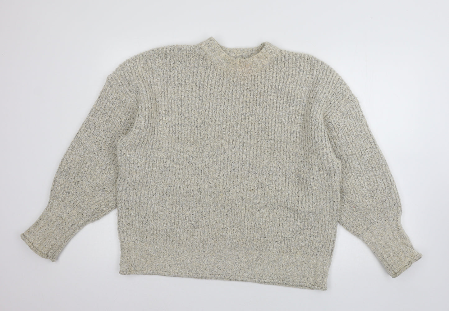 Topshop Womens Ivory  Knit Pullover Jumper Size M