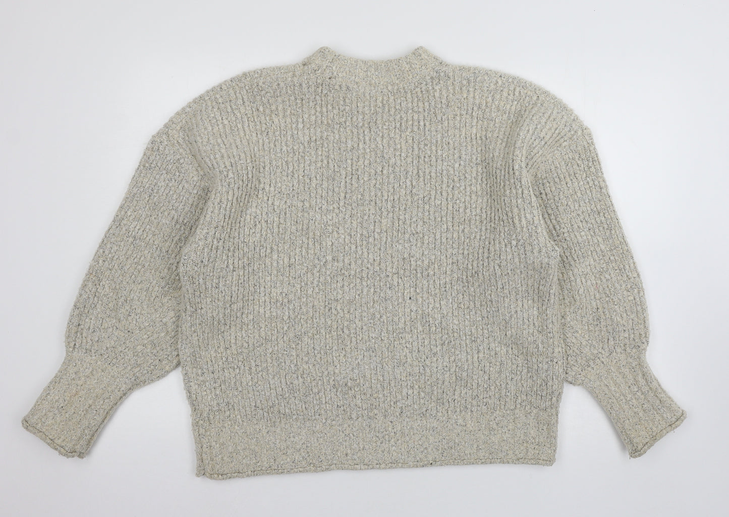 Topshop Womens Ivory  Knit Pullover Jumper Size M