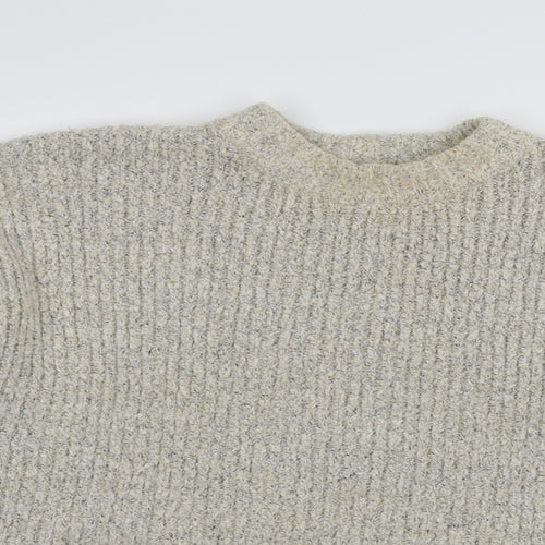 Topshop Womens Ivory  Knit Pullover Jumper Size M