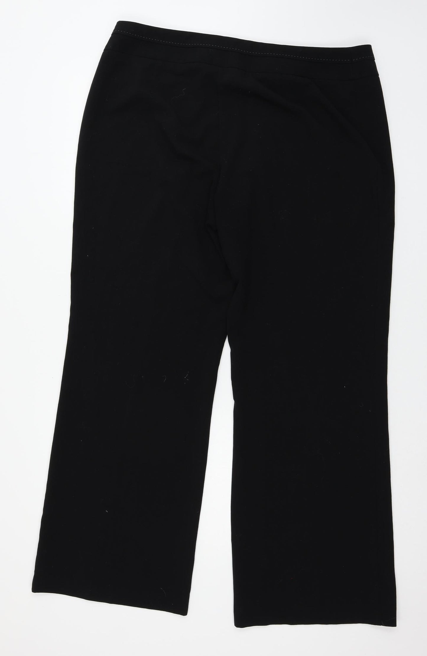 MArks Womens Black   Trousers  Size 18 L20 in