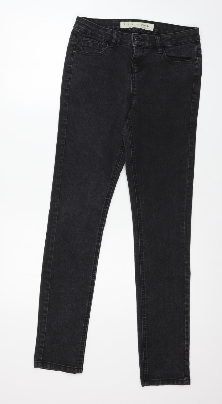 Denim & Womens Grey  Denim Skinny Jeans Size 10 L30 in
