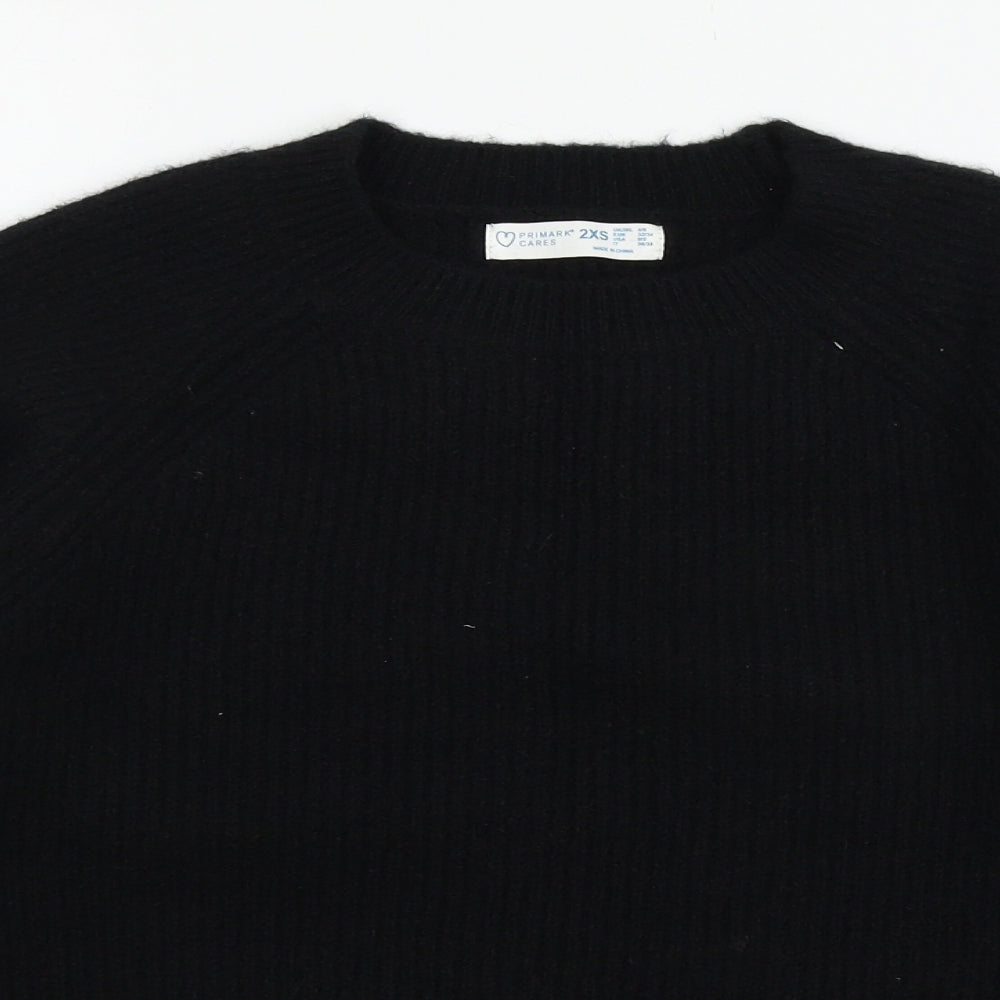 Primark Womens Black  Knit Pullover Jumper Size 4