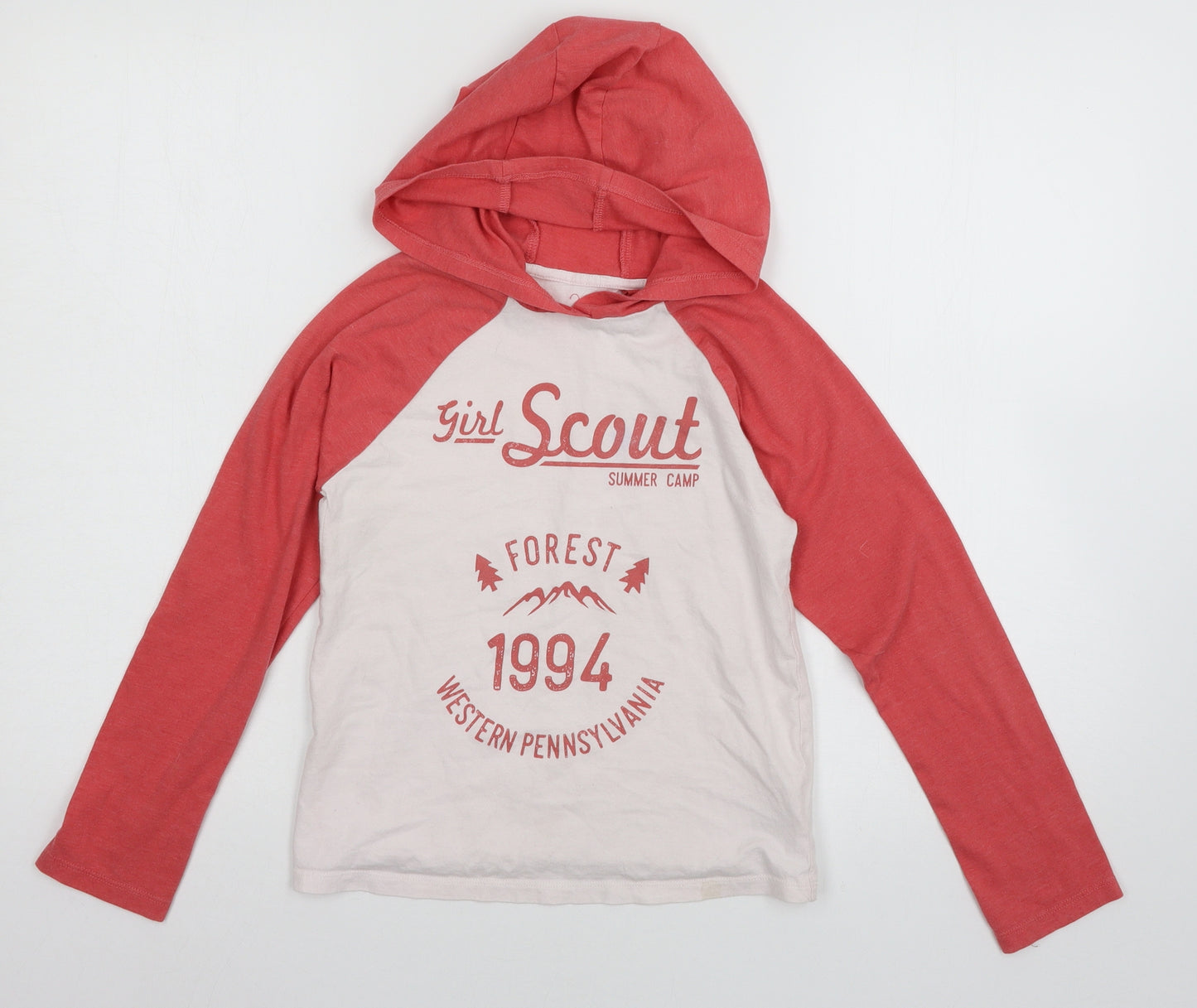 NEXT Girls Pink  Jersey Basic T-Shirt Size 10 Years  - Girl Scout