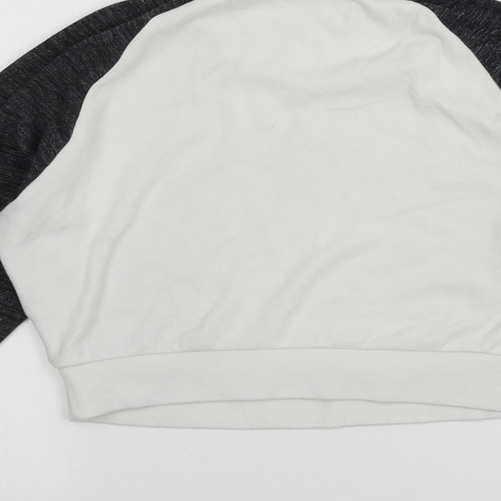 Pink soda spo Girls White  Jersey Pullover Sweatshirt Size 16 Years