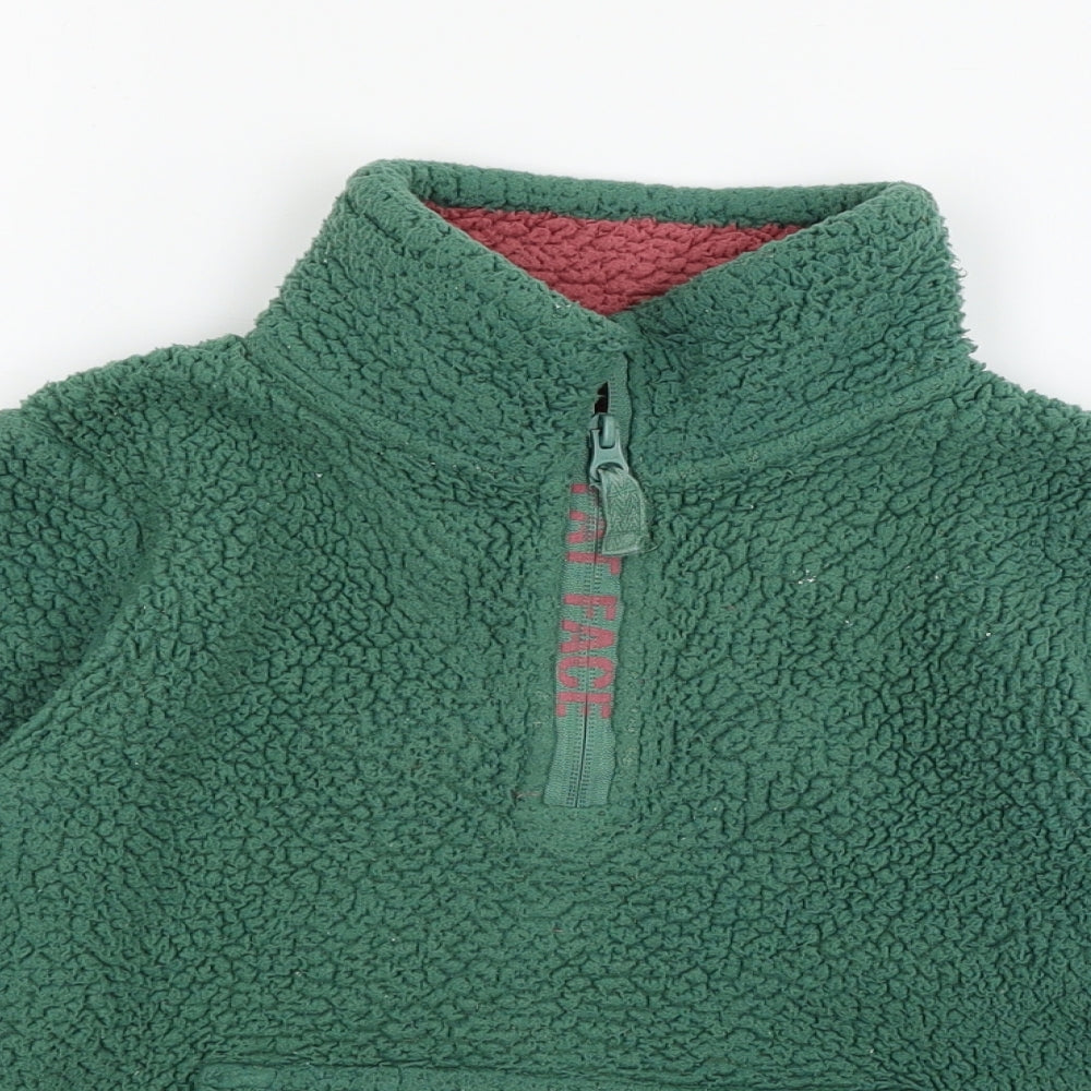 Fat Face Boys Green  Fleece Pullover Sweatshirt Size 8-9 Years