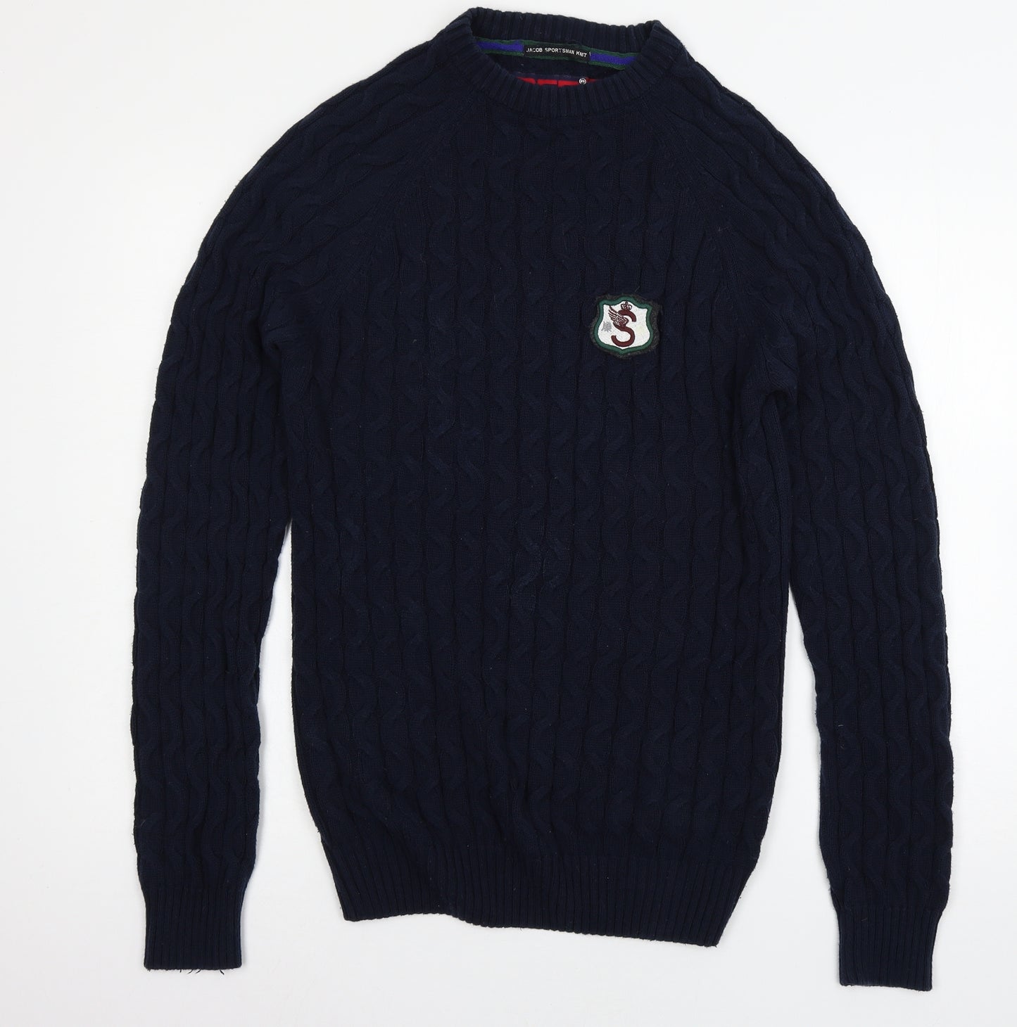 Superdry Mens Blue  Knit Pullover Jumper Size M