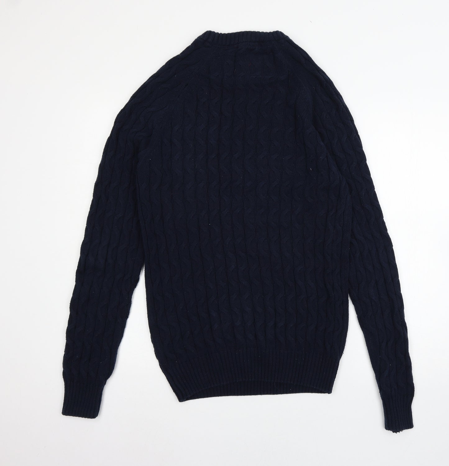 Superdry Mens Blue  Knit Pullover Jumper Size M