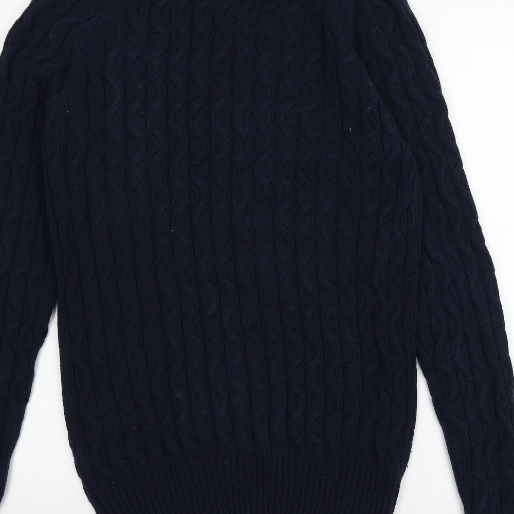 Superdry Mens Blue  Knit Pullover Jumper Size M