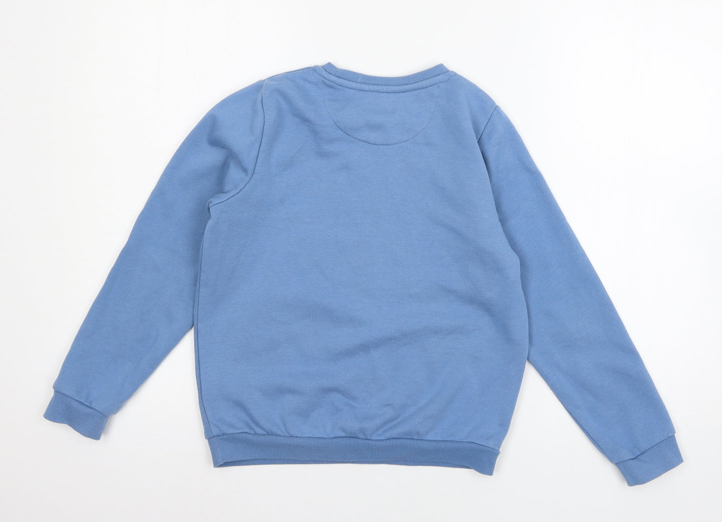 Primark Boys Blue  Jersey Pullover Sweatshirt Size 10-11 Years  - Boston