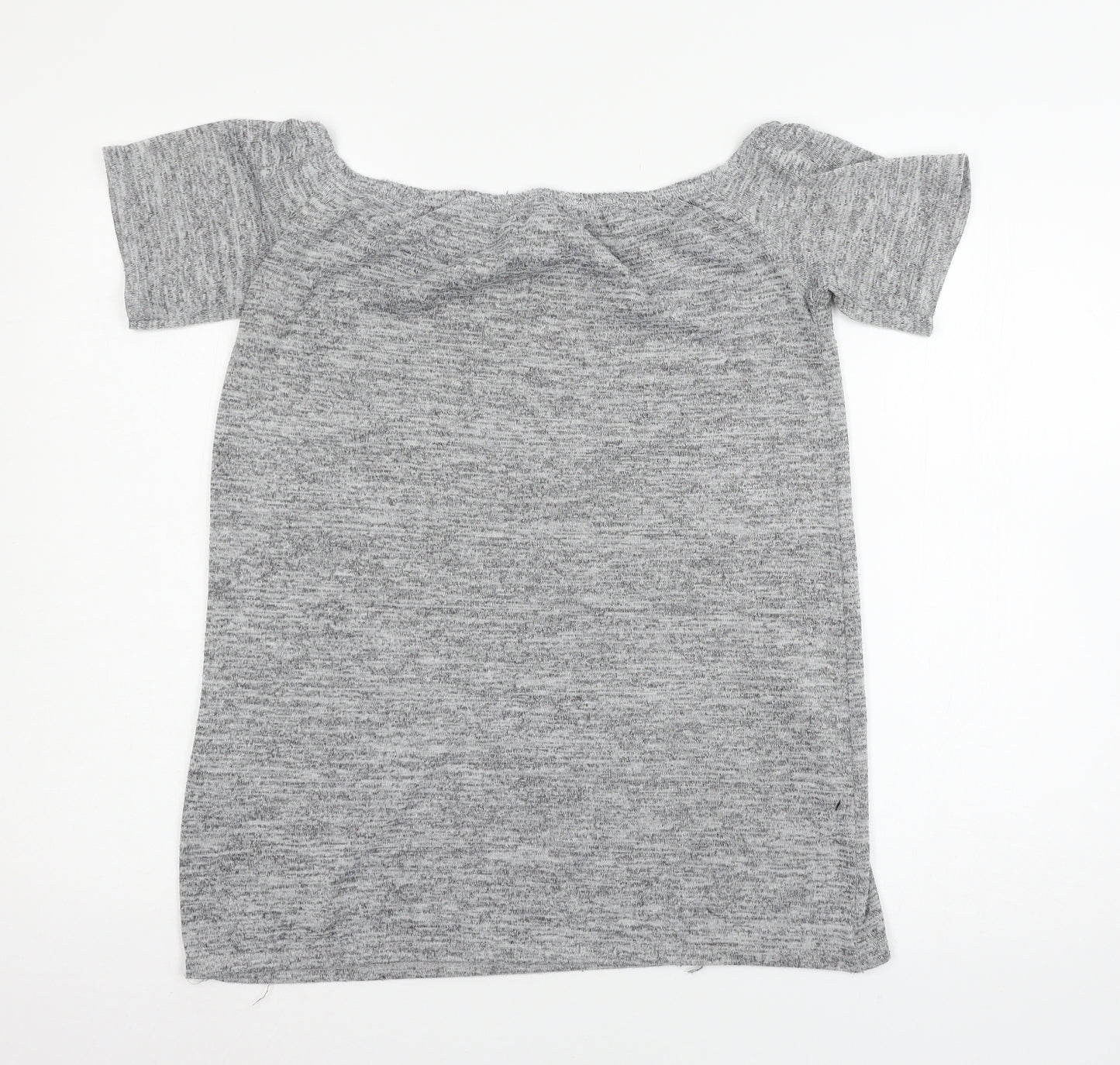 Papaya Womens Grey  Jersey Basic T-Shirt Size 8