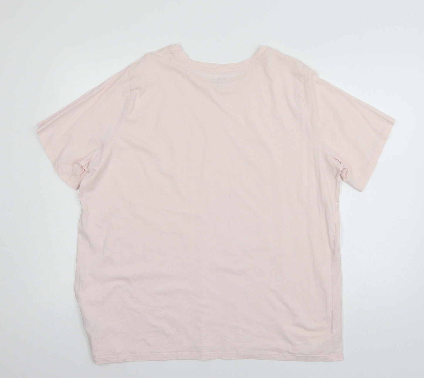 MArks Womens Pink  Jersey Basic T-Shirt Size 20