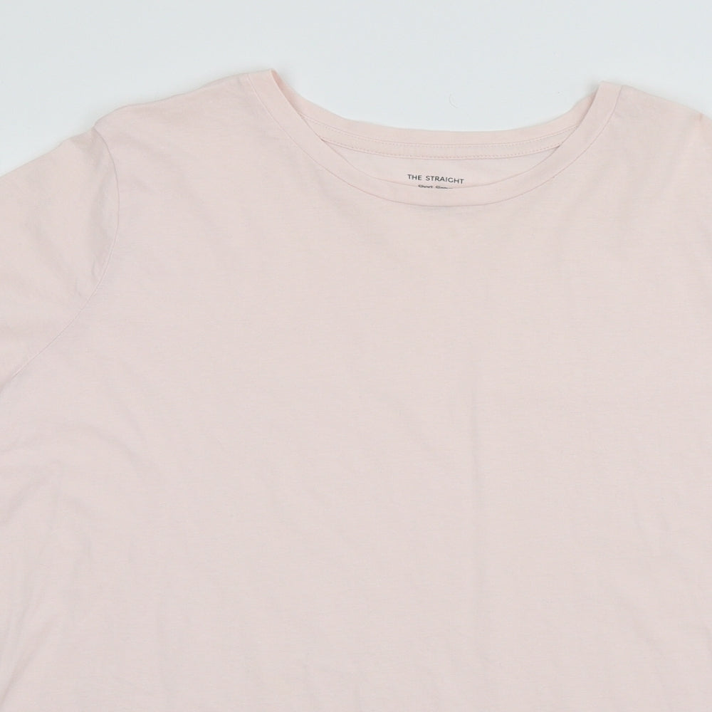 MArks Womens Pink  Jersey Basic T-Shirt Size 20