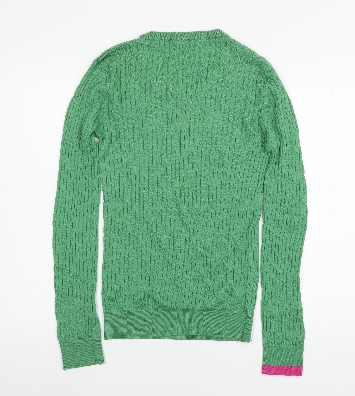 Joules Womens Green  Knit Pullover Jumper Size 10