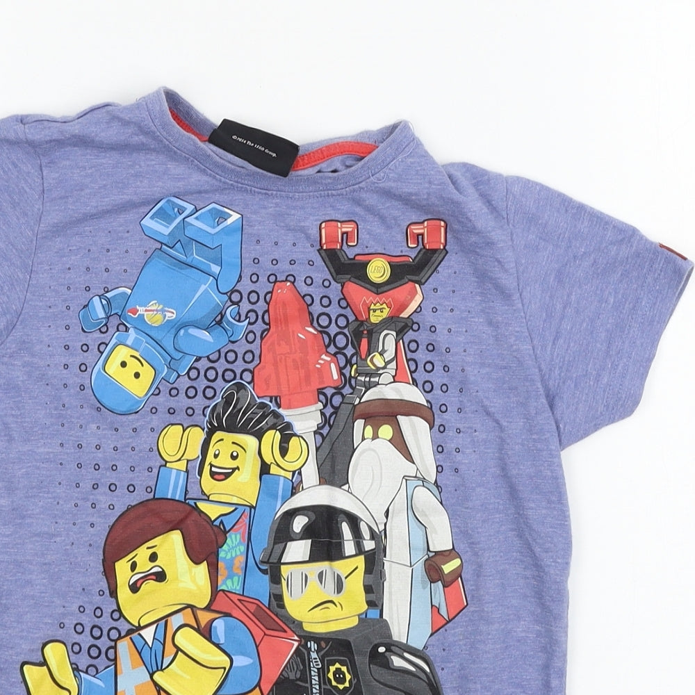 NEXT Boys Blue  Jersey Basic T-Shirt Size 7 Years  - Lego