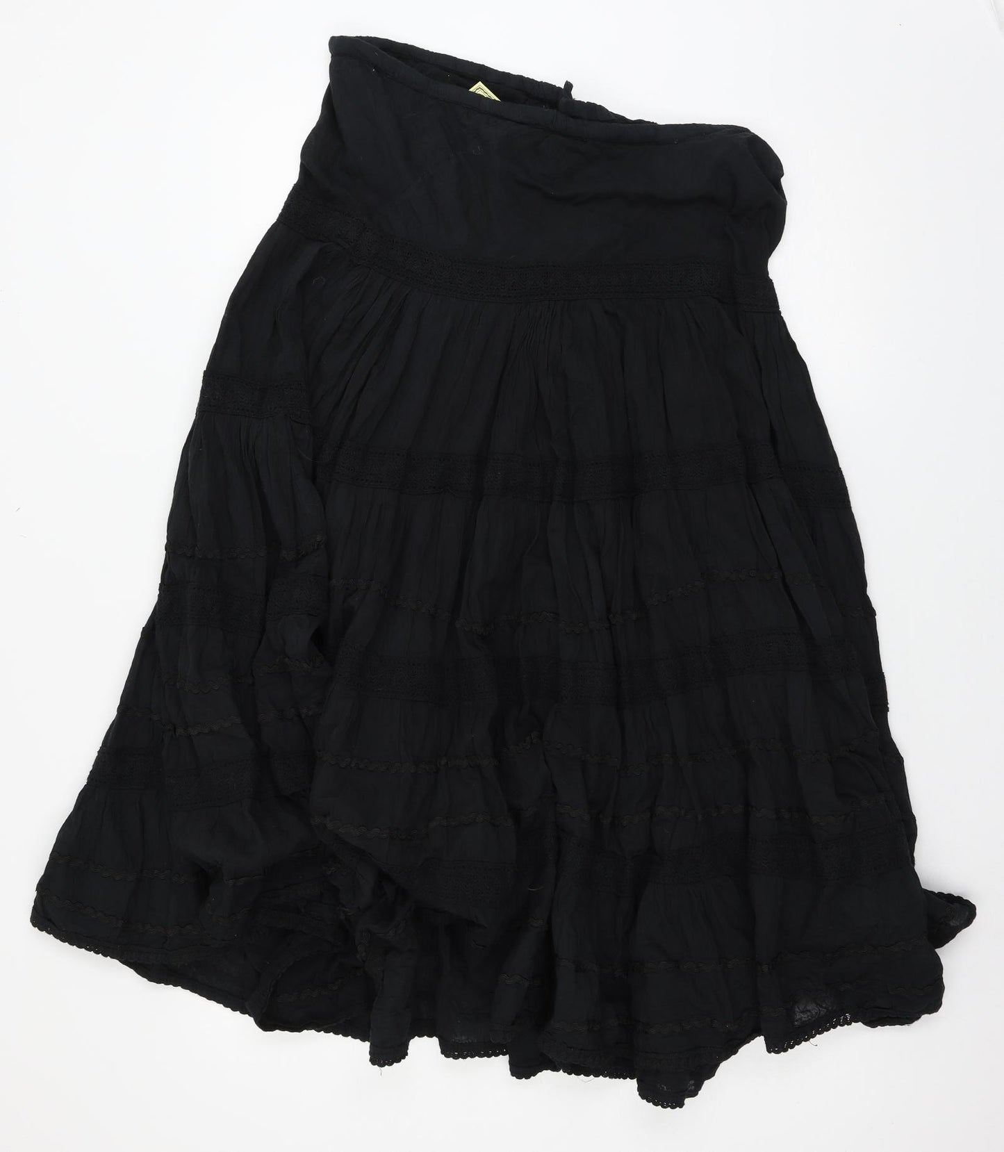 kusbi Womens Black   Flare Skirt Size 14